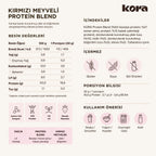 KORA Kırmızı Meyveli Protein Blend ürün detay görseli