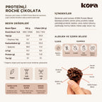 KORA Proteinli Roche Çikolata besin değerleri tablosu